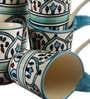 The Royal 150ml Blue & White Ceramic (Set of 6) Coffee Mug