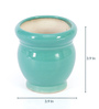Blue Ceramic Small Table Top Planter Pot