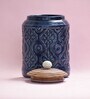 Blue Ceramic Storage Jar (Set of 2)By The Blooming Bagh
