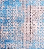 Blue Chenille 55 x 22 Inches Machine Made Floor Runner