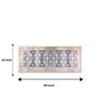 Blue Chenille 55 x 22 Inches Machine Made Floor Runner