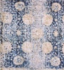Blue Chenille 55 x 22 Inches Machine Made Floor Runner