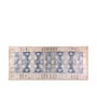 Blue Chenille 55 x 22 Inches Machine Made Floor Runner