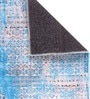 Blue Chenille 55 x 22 Inches Machine Made Floor Runner