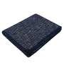 Blue Chenille Solid 83x55 inch Machine Tufted Throw