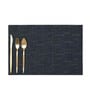 Blue Chloe Rectangular PVC Dining Table Placemat