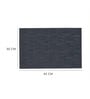 Blue Chloe Rectangular PVC Dining Table Placemat