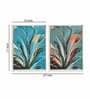Art People Gallery Blue Canvas Framed Art Print Set of 2