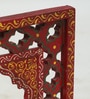 Blue Color Handpainted Engineered Wood Carving Jharokha Frame