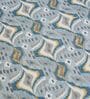 Blue Contemporary Ikat Pattern 210 TC 100% Cotton Superking Bedsheet with 2 Pillow Covers Blue Contemporary Ikat Pattern 210 TC 100% Cotton Superking Bedsheet with 2 Pillow Covers