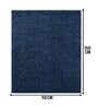 Blue Cosmos Microfiber Backing 3X5 Ft Carpet