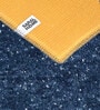 Blue Cosmos Microfiber Backing  4X6 Ft Floor Carpet