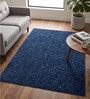 Blue Cosmos Microfiber Backing  4X6 Ft Floor Carpet