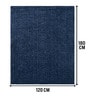 Blue Cosmos Microfiber Backing  4X6 Ft Floor Carpet