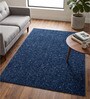 Blue Cosmos Microfiber Backing  5X7 Ft Floor Carpet