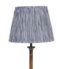Midnight  Stripe 30cm Straight Empire Cotton  Lampshade (Blue)