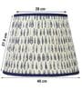 Royal Jodhpur Boho 40cm Straight Empire Cotton  Lampshade (Blue)