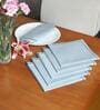 Blue Cotton  (16x 16 )Inch Table Napkins (Set of 6)