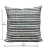Blue Cotton  Checkered 16x16 inches Cushion Cover