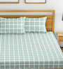 Cotton 144TC Double Bedsheet with 2 Pillow Covers