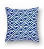 Blue Geometric Cotton 16 x 16 Inches Cushion Covers (Set of 5)