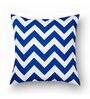 Blue Geometric Cotton 16 x 16 Inches Cushion Covers (Set of 5)