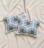 Blue Cotton 27x18 Inches Pillow Covers (Set of 2)