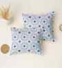 Blue Cotton 27x18 Inches Pillow Covers (Set of 2)