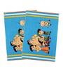 Blue Cotton 28 X 20 Inch Chotta Bheem Rug