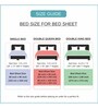 Blue Traditional 350 TC Cotton King Sized Bed Sheets with 2 Pillow Covers