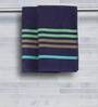 Blue Patterned 450 GSM Cotton Hand Towels (Set of 2)