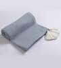 Blue Solid Cotton 50x60 Inches Sofa Throw