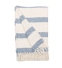 Blue Cotton 52x60 Inches Sofa Throw