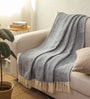 Blue Cotton 52x60 Inches Sofa Throw