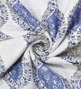Blue Cotton Abstract 144 TC Single Dohar