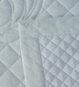 Blue Cotton Abstract 145 GSM Double Bed Quilt