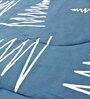 Blue Cotton Blend Abstract 150 GSM Single Comforter