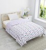 Blue Cotton Abstract 150 GSM Single Bed Comforter