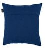 Blue Textured Cotton 16 x 16 Inches Cushion Covers (Set of 2)