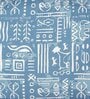 Blue Cotton Abstract 180 GSM Single Bed Dohar
