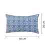 Blue Cotton Abstract 20x12 inches Cushion Cover