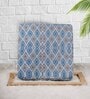 Blue Cotton Abstract 20x20 Inches 1 Seater Sofa Chair Covers (Pack of 10)