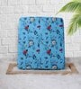 Blue Cotton Floral 20x20 Inches 1 Seater Sofa Chair Covers (Pack of 10)