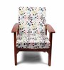 Blue Cotton Abstract 20x20 Inches 1 Seater Sofa Chair Covers (Pack of 10)