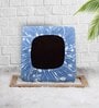 Blue Cotton Floral 20x20 Inches 1 Seater Sofa Chair Covers (Pack of 4)