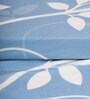 Blue Cotton Floral 20x20 Inches 1 Seater Sofa Chair Covers (Pack of 6)