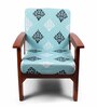Blue Cotton Traditional 20x20 Inches 1 Seater Sofa Chair Covers (Pack of 6)