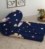 Blue Cotton Abstract 400 GSM Double Bed Comforter