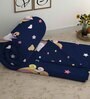 Blue Cotton Abstract 400 GSM Single Bed Comforter