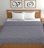 Blue Cotton Abstract 500 GSM Double Bed Comforter